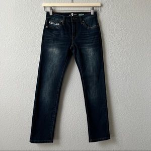 7 For All Mankind Girls Paxtyn Jeans Denim Dark Wash